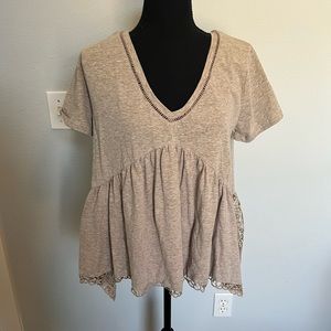 Umgee Mocha Babydoll top